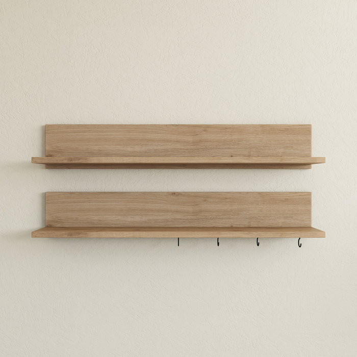 Hanah Home AE106 - 4684 Estantería de Pared Nogal